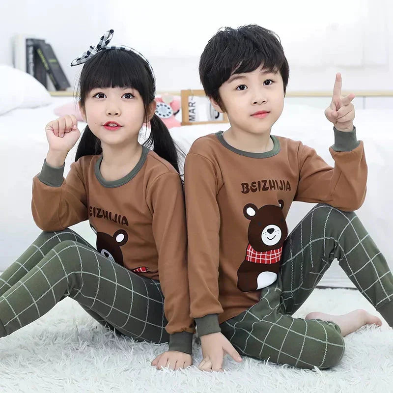 Brown Winter Bear Kids wear
