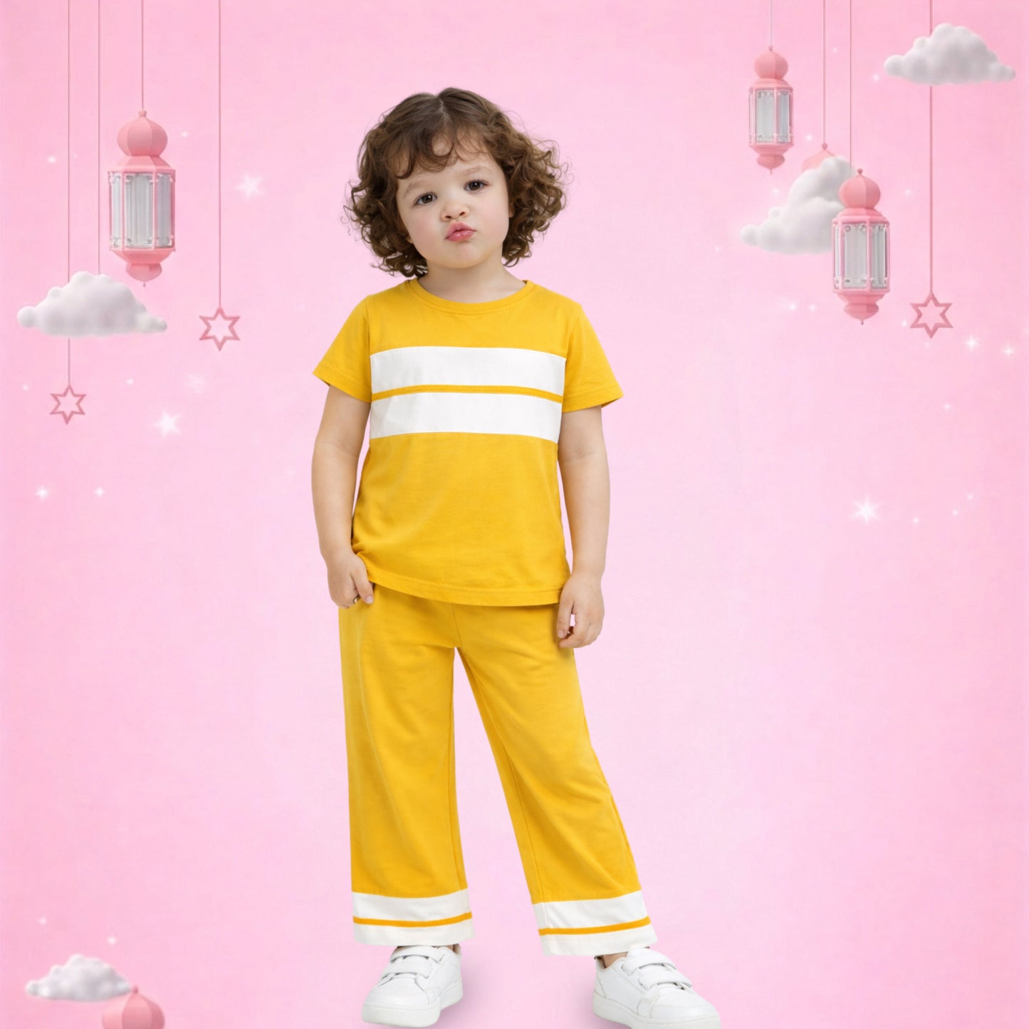 Sunny Yellow Kids Co-Ord Set