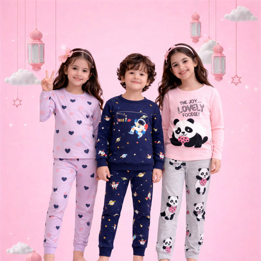 Cute Printed Kids Pajama Set