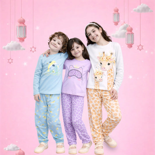 Kids Cute Cartoon Pajama Set