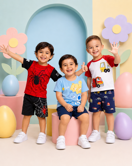 Toddler Boys Cotton T-Shirt & Shorts Set