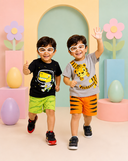 Toddler Boys Cotton T-Shirt & Shorts Set