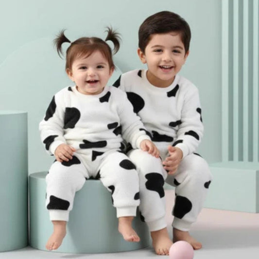 Kids Black & White Winter Wear Outfit