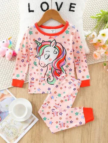 Red Unicorn kids nights suit