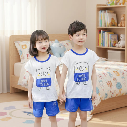 Born to Hug Print Sleeveless Kids Wear