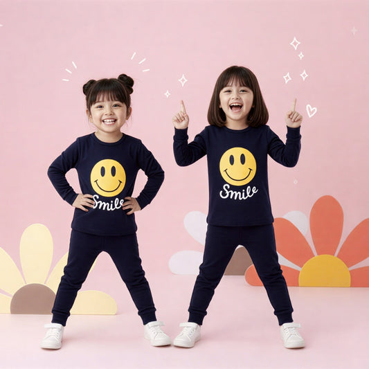 Smiley Face Kids Pajama Set