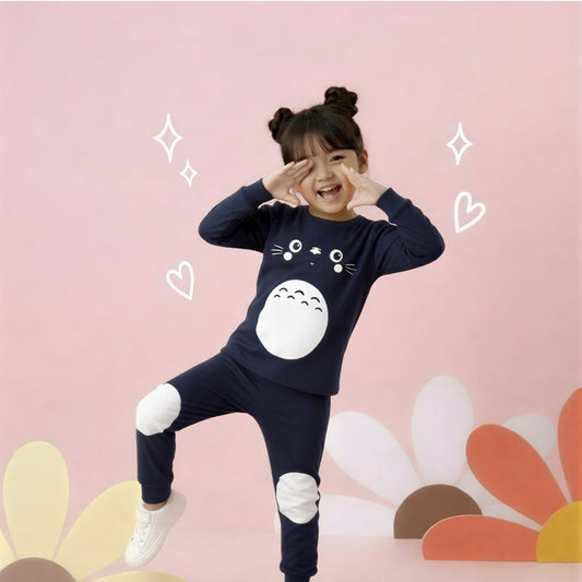 Totoro-Inspired Kids Pajama Set