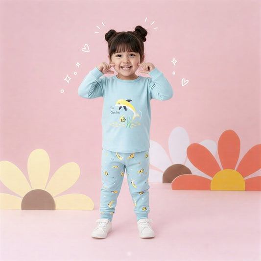 Fish and Shark Kids Pajama Set
