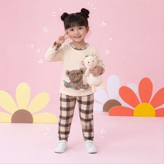 Teddy Bear Pajama Set for Kids