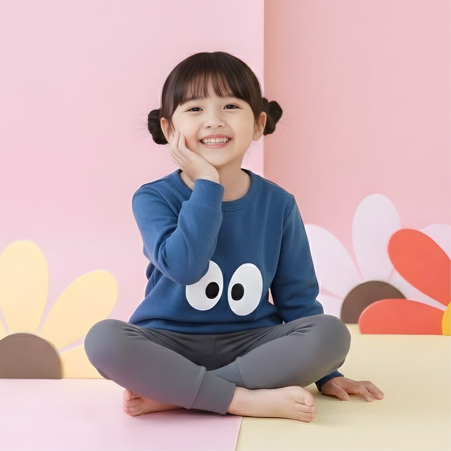 Soft Cotton Long Sleeve Nightwear for Girls