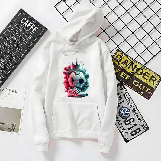Hoodie For Men & Boys FootBall Printed Kangaroo Hoodie Pocket Drawstring Pullovers Clothing Long Sleeves Export Quality Winter Wear