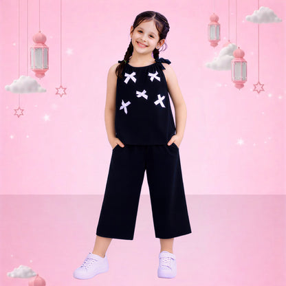 Midnight Bow Co-Ord Set