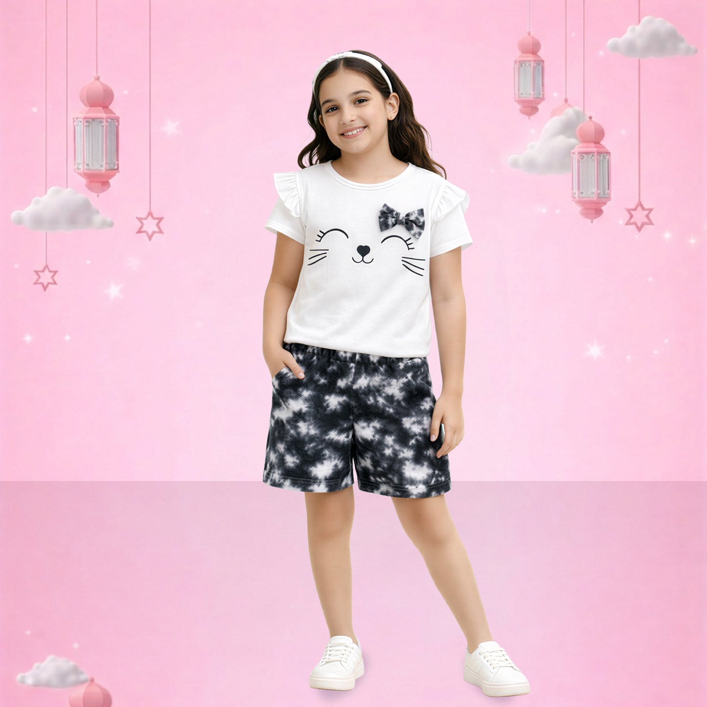 Cat Print Summer Set