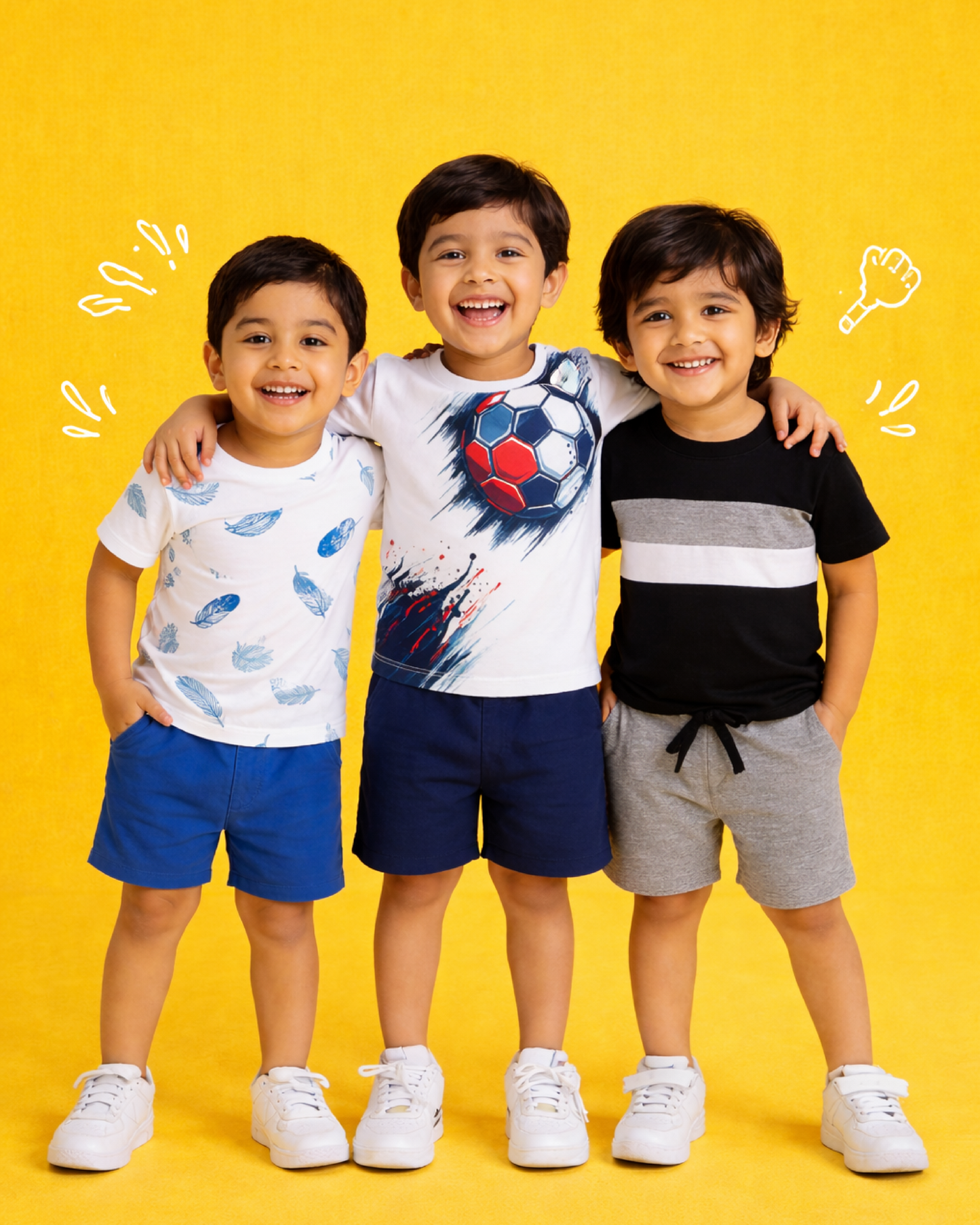 Boys Cotton T-Shirt & Shorts Set