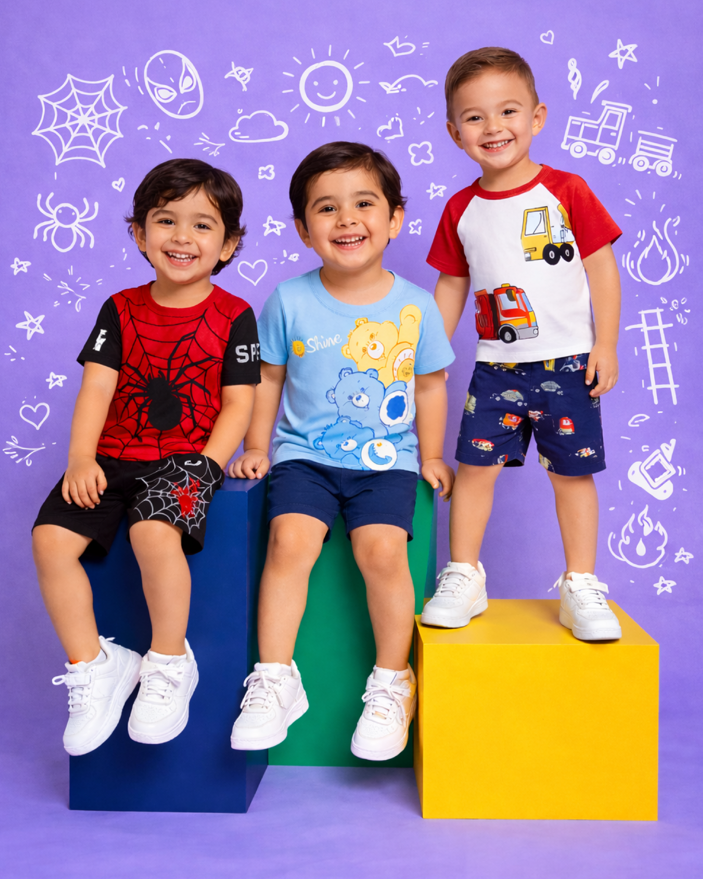 Toddler Boys Cotton T-Shirt & Shorts Set