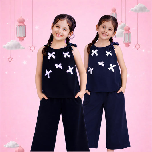 Midnight Bow Co-Ord Set