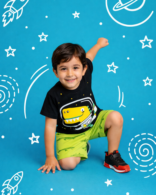Toddler Boys Cotton T-Shirt & Shorts Set