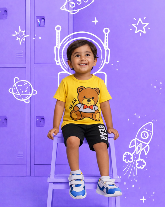 Toddler Boys Cotton T-Shirt & Shorts Set