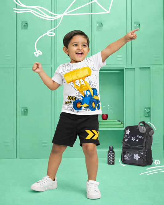 Toddler Boys Cotton T-Shirt & Shorts Set